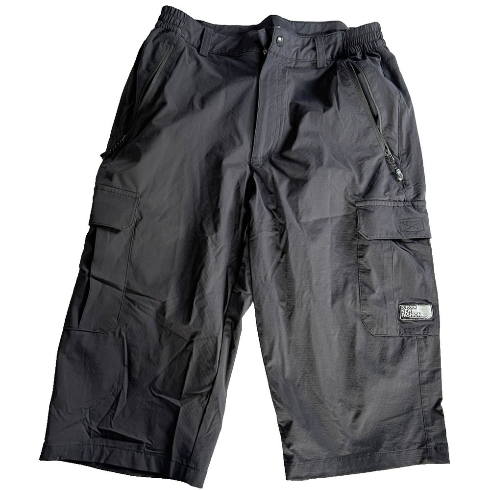 Outdoor Sports Shorts Mens M US 30 Cargo Ripstop Nylon Lightweight Pocket Hiking